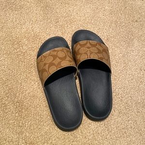 Coach slides EUC worn twice excellent condition